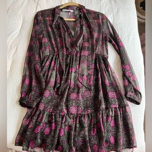 Zara sheer mini dress